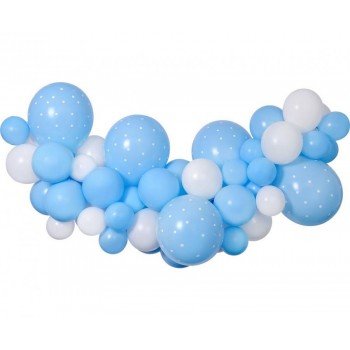 Baby Blue léggömb, lufi girland szett 65 db-os Baby Blue léggömb, lufi girland szett 65 db-os