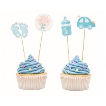 Baby Boy Light Blue díszítő pálca 12 db-os Baby Boy Light Blue díszítő pálca 12 db-os