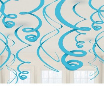 Caribbean Blue, Kék szalag dekoráció 12 db-os szett Caribbean Blue, Kék szalag dekoráció 12 db-os szett