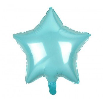 Light Blue Star, Kék csillag fólia lufi 44 cm Light Blue Star, Kék csillag fólia lufi 44 cm