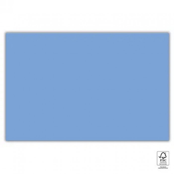 Blue Unicolour, Kék papír asztalterítő 120x180 cm FSC