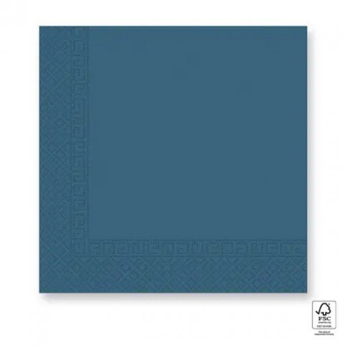 Blue Unicolour, Kék szalvéta 20 db-os 33x33 cm FSC