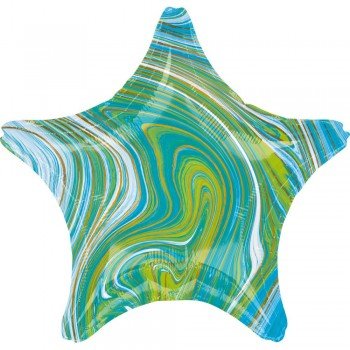 Kék, Zöld Csillag Fólia lufi 48 cm Kék, Zöld Csillag Fólia lufi 48 cm