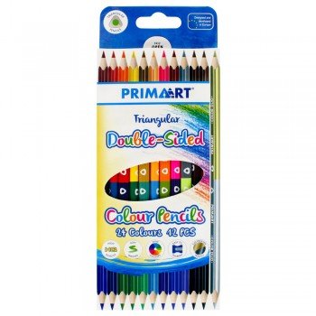Kétvégű háromszögletű színes ceruza 12 db-os Kétvégű háromszögletű színes ceruza 12 db-os