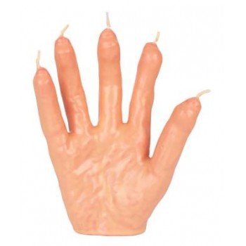 Kéz alakú gyertya vér hatással Kéz alakú gyertya vér hatással