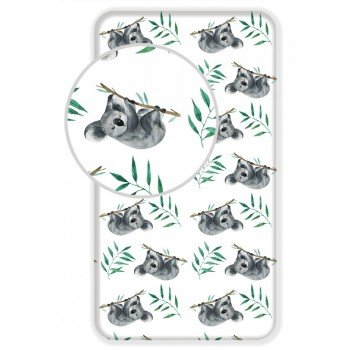 Koala White gumis lepedő 90*200 cm Koala White gumis lepedő 90*200 cm