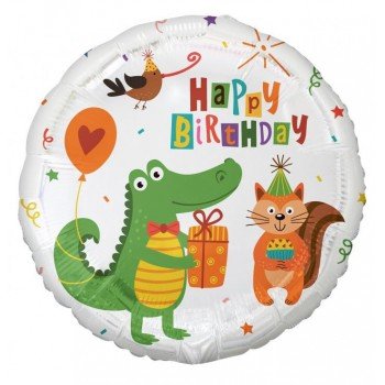 Happy Birthday Crocodile, Krokodil fólia lufi 36 cm Happy Birthday Crocodile, Krokodil fólia lufi 36 cm