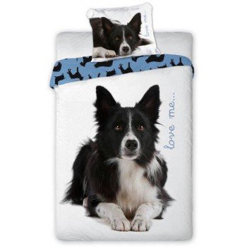 Kutyás Border Collie ágyneműhuzat 140×200cm, 70×90 cm Kutyás Border Collie ágyneműhuzat 140×200cm, 70×90 cm