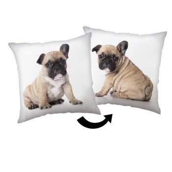 Kutyás Bulldog párna, díszpárna 40x40 cm Kutyás Bulldog párna, díszpárna 40x40 cm