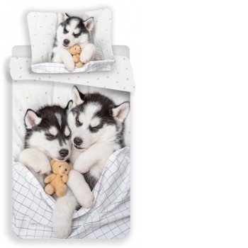 Husky Sleep kutyás ágyneműhuzat 140×200cm, 70×90 cm Husky Sleep kutyás ágyneműhuzat 140×200cm, 70×90 cm