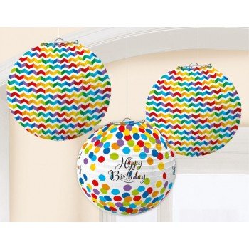 Lampion Happy Birthday 3 db-os szett Lampion Happy Birthday 3 db-os szett