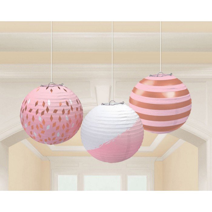 Lampion Rose Gold 24 cm 3 db-os szett Lampion Rose Gold 24 cm 3 db-os szett