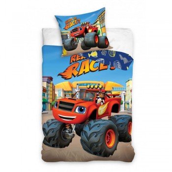 Láng gyerek Ready to Race ágyneműhuzat 100×135 cm, 40×60 cm Láng gyerek Ready to Race ágyneműhuzat 100×135 cm, 40×60 cm