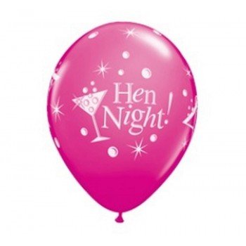 Hen Night, Lánybúcsú léggömb, lufi 6 db-os 12 inch (30cm) Hen Night, Lánybúcsú léggömb, lufi 6 db-os 12 inch (30cm)