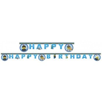 Lego City Happy Birthday felirat 2 m Lego City Happy Birthday felirat 2 m