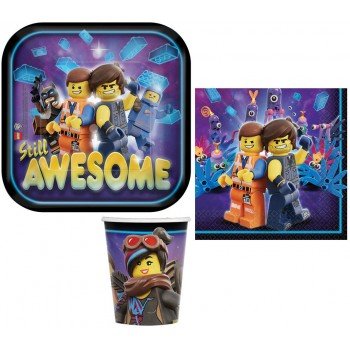 Lego kaland Movie party szett 32 db-os 18 cm-es tányérral Lego kaland Movie party szett 32 db-os 18 cm-es tányérral