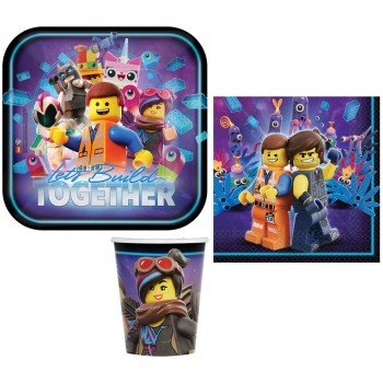 Lego kaland Movie party szett 32 db-os 23 cm-es tányérral Lego kaland Movie party szett 32 db-os 23 cm-es tányérral
