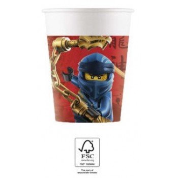 Lego Ninjago papír pohár 8 db-os 200 ml FSC