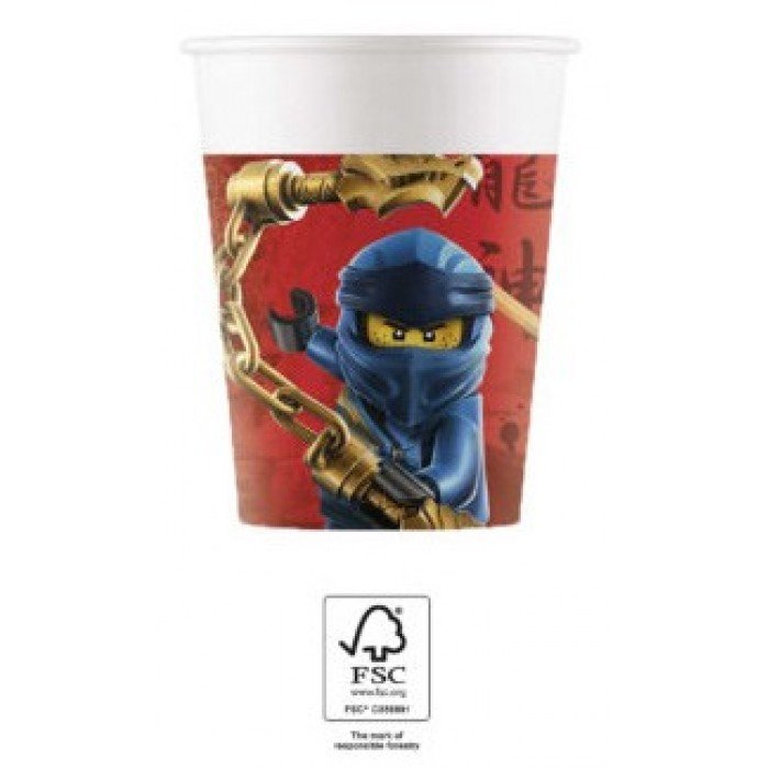 Lego Ninjago papír pohár 8 db-os 200 ml FSC