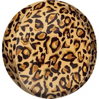 Leopárd mintás Gömb fólia lufi 40 cm Leopárd mintás Gömb fólia lufi 40 cm