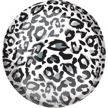 Leopárd mintás gömb fólia lufi 40 cm Leopárd mintás gömb fólia lufi 40 cm