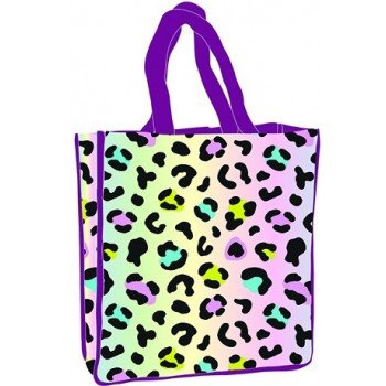 Leopárd mintás hologrammos shopping bag 34 cm Leopárd mintás hologrammos shopping bag 34 cm