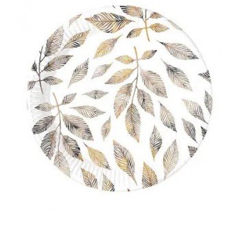 Grey Branches papírtányér 8 db-os 23 cm Grey Branches papírtányér 8 db-os 23 cm
