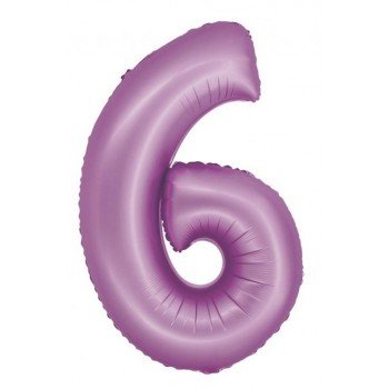 Lavender Matt, Levendula 6-os szám fólia lufi 76 cm Lavender Matt, Levendula 6-os szám fólia lufi 76 cm