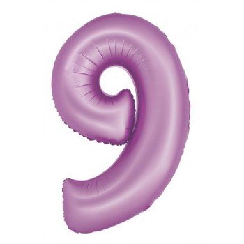 Lavender Matt, Levendula 9-es szám fólia lufi 76 cm Lavender Matt, Levendula 9-es szám fólia lufi 76 cm