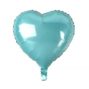 Light Blue Heart, Kék szív fólia lufi 37 cm Light Blue Heart, Kék szív fólia lufi 37 cm