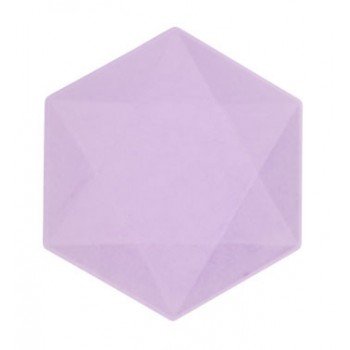 Lila Vert Decor hatszögletű lapostányér 6 db-os 15,8 cm Lila Vert Decor hatszögletű lapostányér 6 db-os 15,8 cm