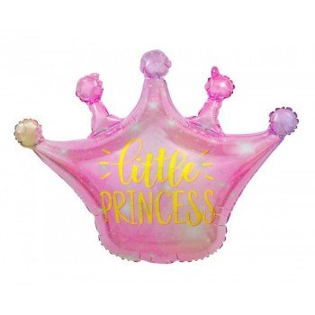 Little Princess Crown, Hercegnők fólia lufi 63 cm Little Princess Crown, Hercegnők fólia lufi 63 cm