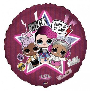 LOL Surprise Born to be Bad fólia lufi 45 cm LOL Surprise Born to be Bad fólia lufi 45 cm
