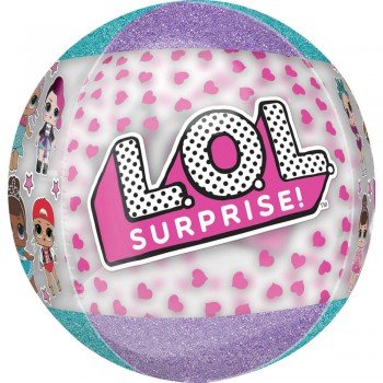 LOL Surprise Gömb fólia lufi 40 cm LOL Surprise Gömb fólia lufi 40 cm