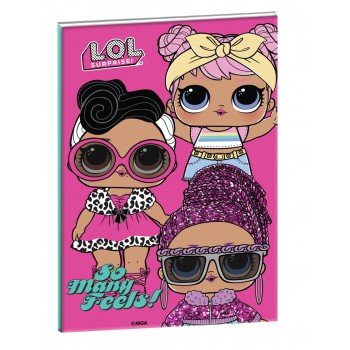 LOL Surprise Many Feels B/5 vonalas füzet 40 lapos LOL Surprise Many Feels B/5 vonalas füzet 40 lapos