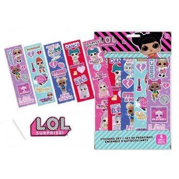 LOL Surprise matrica szett 5 ív LOL Surprise matrica szett 5 ív