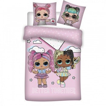 LOL Surprise Together ágyneműhuzat 140×200cm, 63×63 cm microfibre LOL Surprise Together ágyneműhuzat 140×200cm, 63×63 cm microfibre