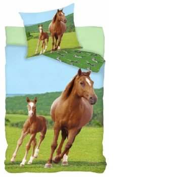 Lovas ágyneműhuzat 140×200cm, 70×90 cm Lovas ágyneműhuzat 140×200cm, 70×90 cm