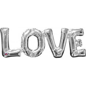 Love Fólia lufi Silver 63*22 cm Love Fólia lufi Silver 63*22 cm