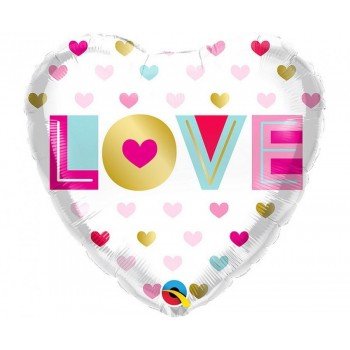 Love Metallic fólia lufi 46 cm Love Metallic fólia lufi 46 cm