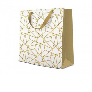 Luxury Mesh papír ajándéktasak 17x17x6 cm Luxury Mesh papír ajándéktasak 17x17x6 cm