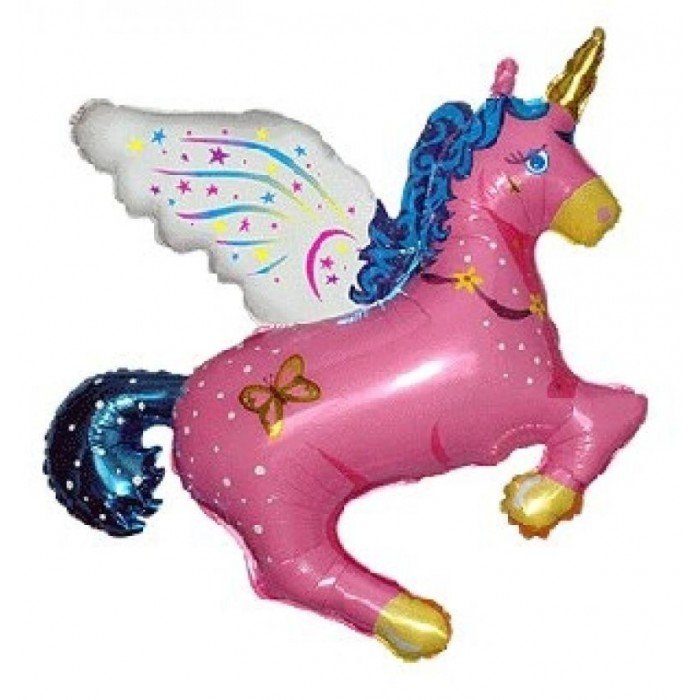 Magic Unicorn Pink, Unikornis fólia lufi 61 cm (WP)