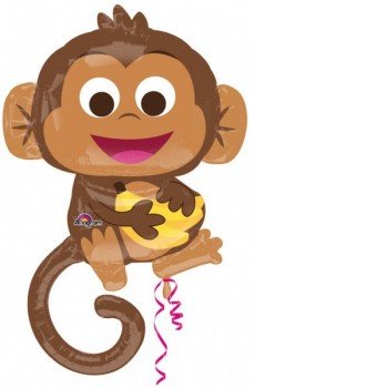 Happy Monkey fólia lufi 91 cm Happy Monkey fólia lufi 91 cm