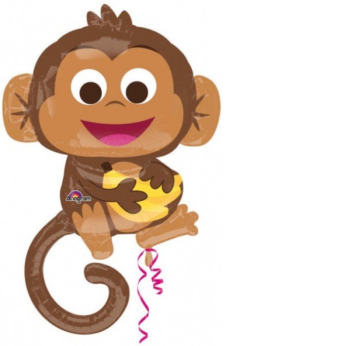 Happy Monkey fólia lufi 91 cm