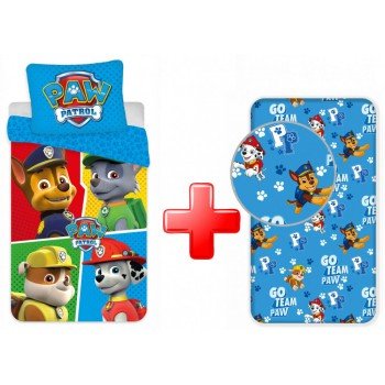 Mancs Őrjárat ágyneműhuzat és gumis lepedő szett Mancs Őrjárat ágyneműhuzat és gumis lepedő szett