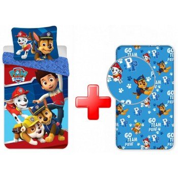 Mancs Őrjárat ágyneműhuzat és gumis lepedő szett Mancs Őrjárat ágyneműhuzat és gumis lepedő szett