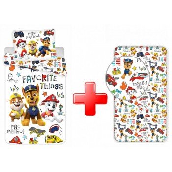 Mancs Őrjárat ágyneműhuzat és gumis lepedő szett Mancs Őrjárat ágyneműhuzat és gumis lepedő szett