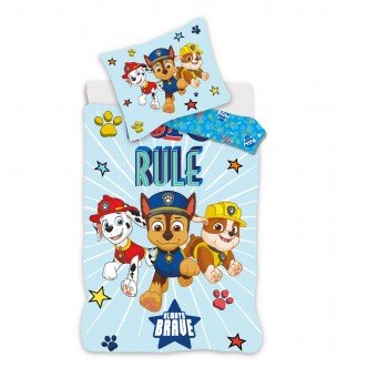 Mancs Őrjárat Brave gyerek ágyneműhuzat 100×135cm, 40×60 cm Mancs Őrjárat Brave gyerek ágyneműhuzat 100×135cm, 40×60 cm