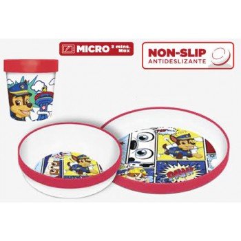 Mancs Őrjárat étkészlet, micro műanyag szett Mancs Őrjárat étkészlet, micro műanyag szett