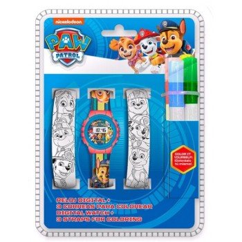 Mancs Őrjárat digitális karóra + színezhető óraszíj szett Mancs Őrjárat digitális karóra + színezhető óraszíj szett